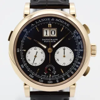 A. Lange & Söhne Datograph 405.031 41mm Rose gold Black