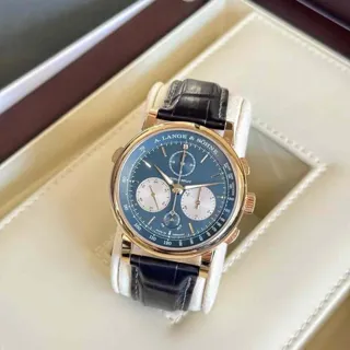 A. Lange & Söhne Saxonia 424.037F 43mm Rose gold Blue