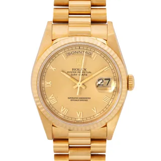 Rolex Day-Date 36 18238 18k yellow gold Golden