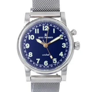 Revue Thommen Cricket 8010007 38mm Stainless steel Blue