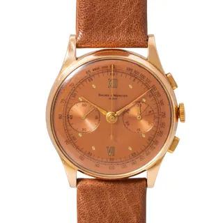 Baume & Mercier Vintage 18k rose gold Salmon