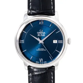 Omega De Ville Prestige 424.13.40.20.03.001 Stainless steel Blue