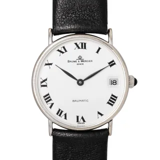 Baume & Mercier Baumatic 35105T 32mm 18k white gold White