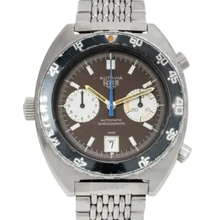 Heuer Autavia 11630 42mm Stainless steel Brown