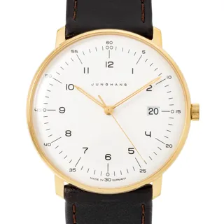 Junghans max bill 041/7872.04 Gold-plated Silver