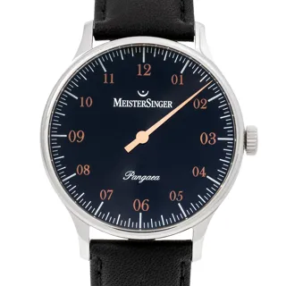 MeisterSinger Pangaea PM302 40mm Stainless steel Black