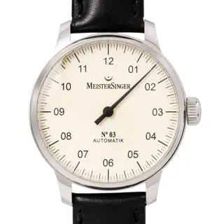 MeisterSinger Single-Hand Watches AM903 43mm Stainless steel