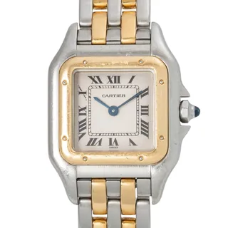 Cartier Panthère 1120 Stainless steel and 18k yellow gold White and Cream