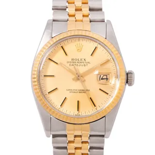 Rolex Datejust 36 16013 36mm Stainless steel and 18k yellow gold Golden