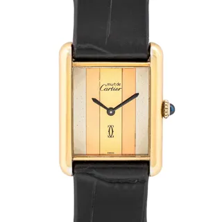 Cartier Tank Must 23.5mm Silver and Gold-plated