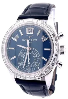 Patek Philippe Annual Calendar Chronograph 5961P-001 40.5mm Platinum Blue