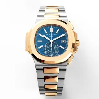 Patek Philippe Nautilus 5980/1AR-001 40.5mm Rose gold and Stainless steel Blue