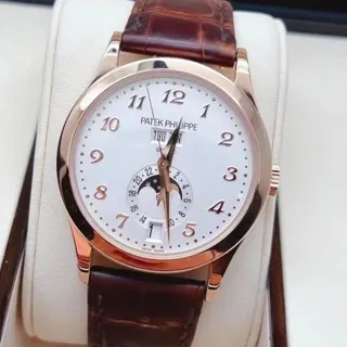 Patek Philippe Annual Calendar 5396R-012 38.5mm Rose gold Silver