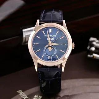 Patek Philippe Annual Calendar 5396R-014 38.5mm Rose gold Blue