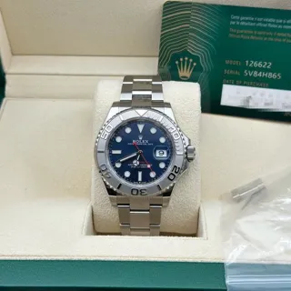 Rolex Yacht-Master 126622-0002 40mm Platinum and Stainless steel Blue