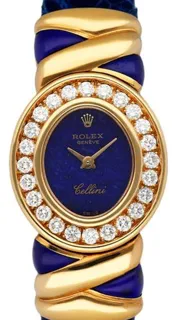 Rolex Cellini 5222 22mm Yellow gold Blue