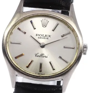 Rolex Cellini 3802 26mm White gold Silver