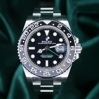 Rolex GMT-Master II 126710GRNR 40mm Stainless steel Black