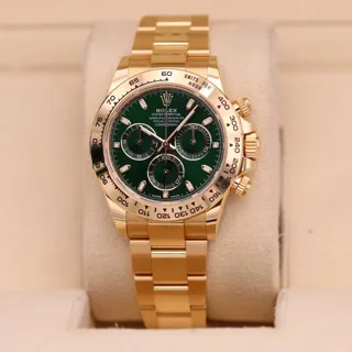 Rolex Daytona 116508 40mm Yellow gold Green