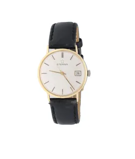 Eterna 454.6023.65 33mm 14k yellow gold Silver