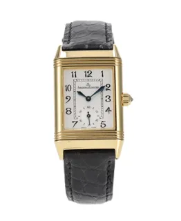 Jaeger-LeCoultre Reverso Duetto 256.1.75 23mm 18k yellow gold Silver and White