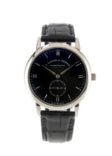 A. Lange & Söhne Saxonia 215.029 37mm 18k white gold Black