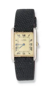 Cartier Tank 6 810006 23mm Vermeil Cream