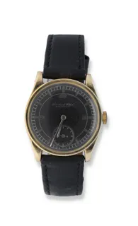 IWC 30mm 14k yellow gold Black