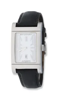 Bulgari Rettangolo RT45S 26mm Stainless steel White