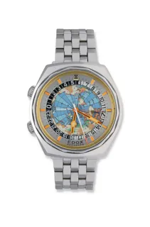 Edox Geoscope 5-70 42mm Stainless steel Multi-colored