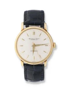 IWC 34mm 14k yellow gold Silver