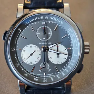 A. Lange & Söhne Saxonia 424.038F 43mm White gold Gray