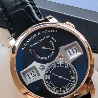 A. Lange & Söhne Zeitwerk 142.031 42mm Rose gold Black