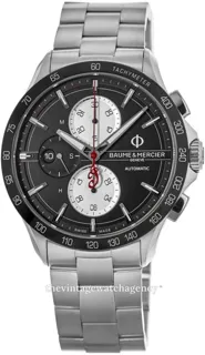 Baume & Mercier Clifton M0A10403 44mm brushed/polished steel Black