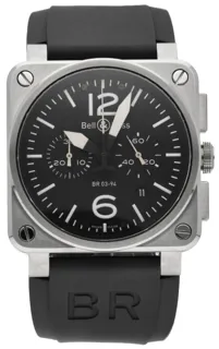 Bell & Ross BR 03-94 BR0394-BL-SI/SRB 42mm Stainless steel Black