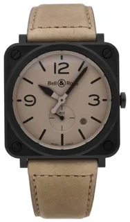 Bell & Ross BR S BRS-DESERT-CEM 39mm Ceramic and Black PVD Beige