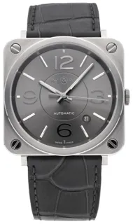 Bell & Ross BR S BRS92RUSTSCR 39mm Stainless steel Gray