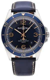 Bell & Ross BRV292 BRV292-BU-G-ST/SCA 41mm Stainless steel Blue