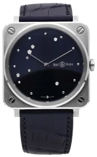 Bell & Ross Instruments BRS-EA-ST/SCR 39mm Stainless steel Blue