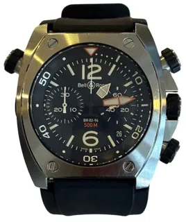 Bell & Ross Marine BR02-CHR-BL-ST 44mm Stainless steel Black