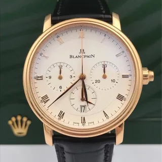 Blancpain Villeret 6185-3642-55B 38mm Rose gold Silver