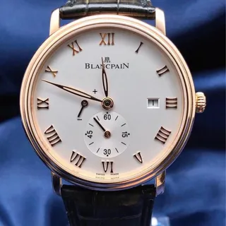 Blancpain Villeret 6606-3642-55B 40mm Red gold White