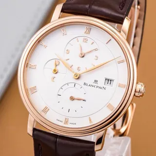 Blancpain Villeret 6260-3642-55B 38mm Rose gold White