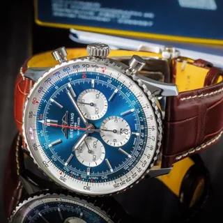 Breitling Navitimer AB0137 46mm Steel Blue