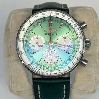 Breitling Navitimer AB0139 41mm Steel Green