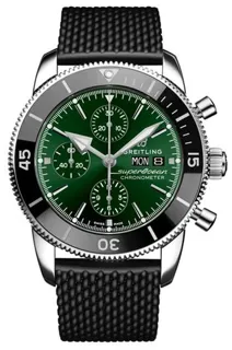 Breitling superoc A13312121L1S1 44mm Steel Green