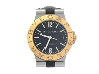 Bulgari Diagono LCV35SG Yellow gold and Stainless steel