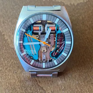 Bulova Accutron 7364 36mm Steel Skeletonized