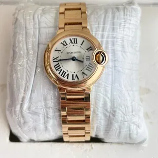 Cartier Ballon Bleu 28mm W69002Z2 28mm Rose gold