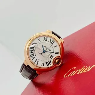 Cartier Ballon Bleu de Cartier W6920097 33mm Rose gold White